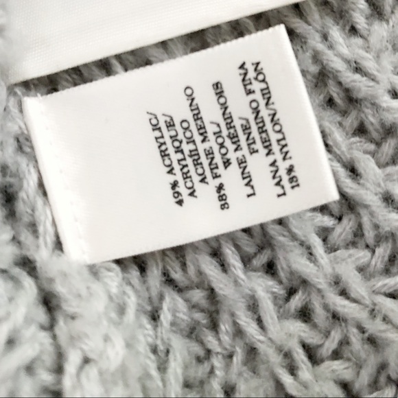 Ann Taylor Grey Merino Wool Sweater - Picture 7 of 7